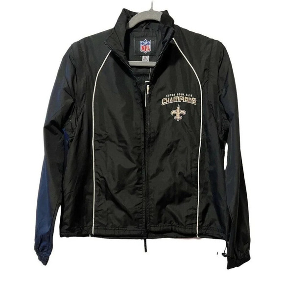 NEW ORLEANS SAINTS Super Bowl XLIV CHAMPIONSHIP Jacket Small - Picture 1 of 7